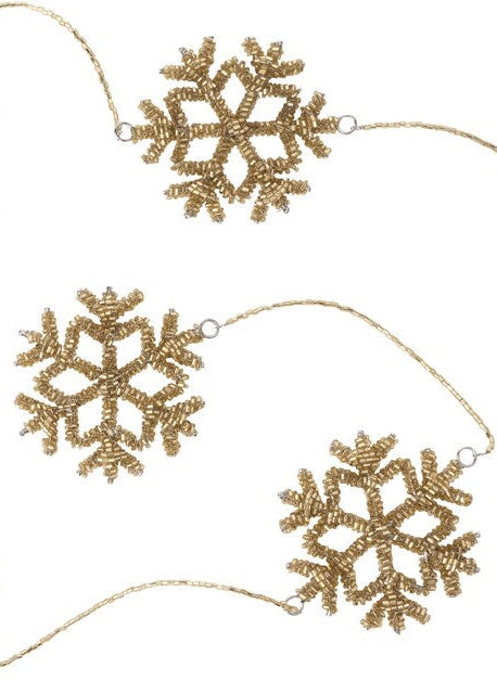 Beaded Snowflake Garland