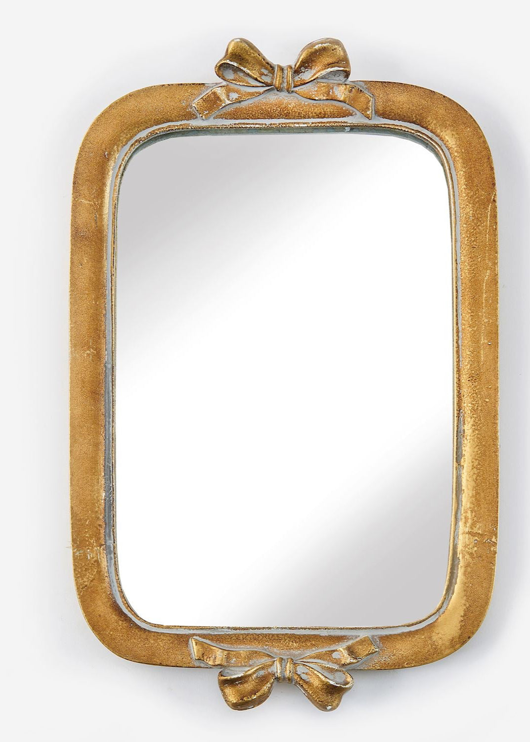 Gold Antique Mirrors with Bow Accents