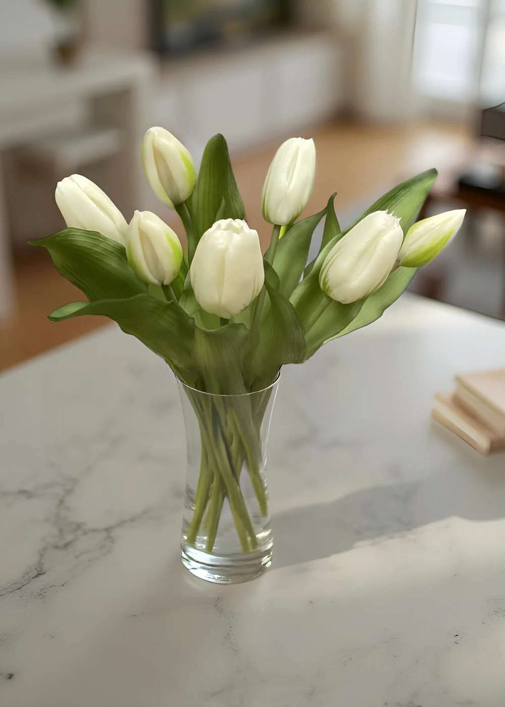 12" Fresh Touch Formosa Tulip Bundle - White