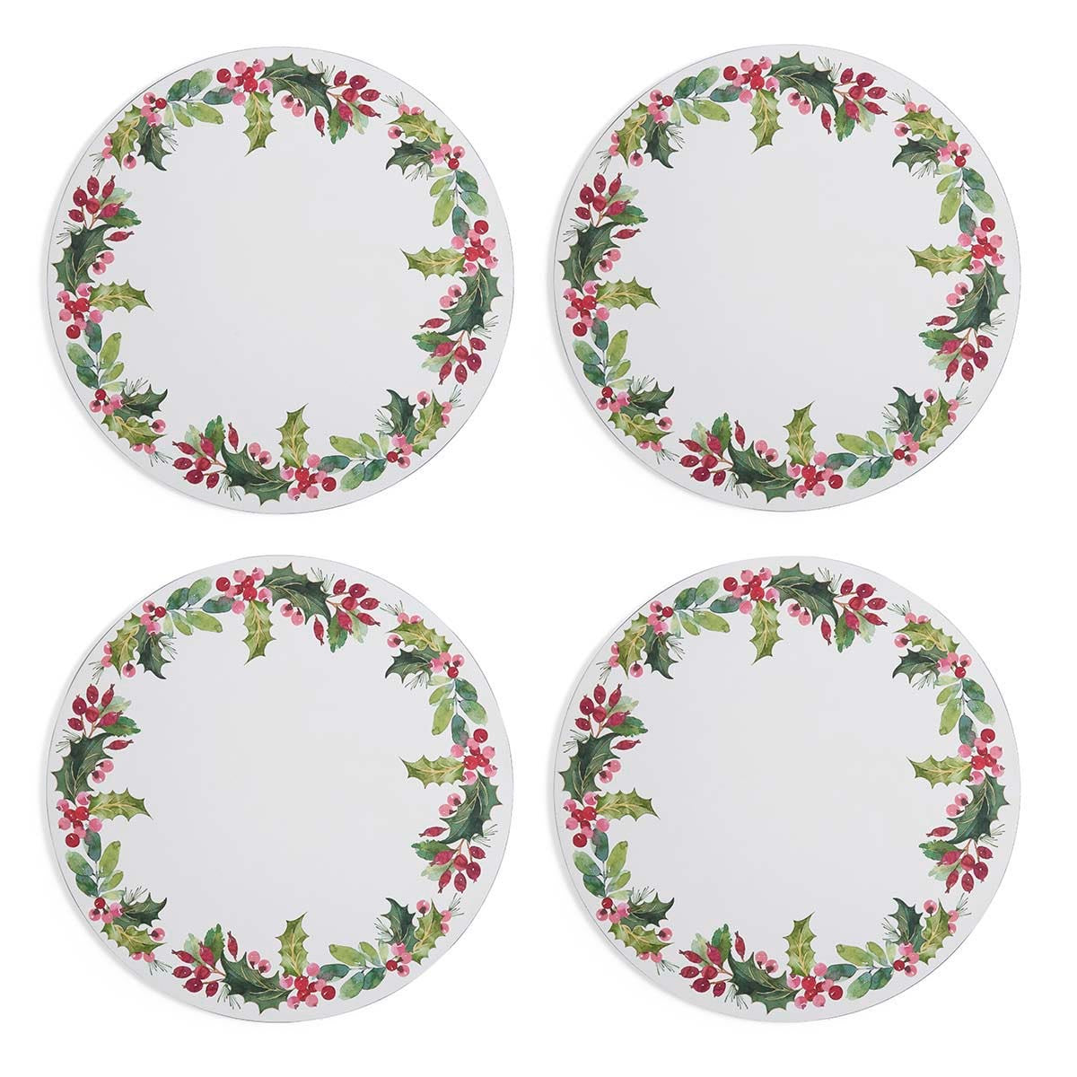 Botanic Garden Holly Round Placemats