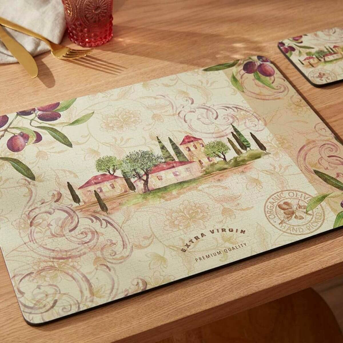 Olive Orchard Pimpernel Placemats