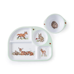 Little Wren Divided Plate and Bowl Set - Little Wren Collection