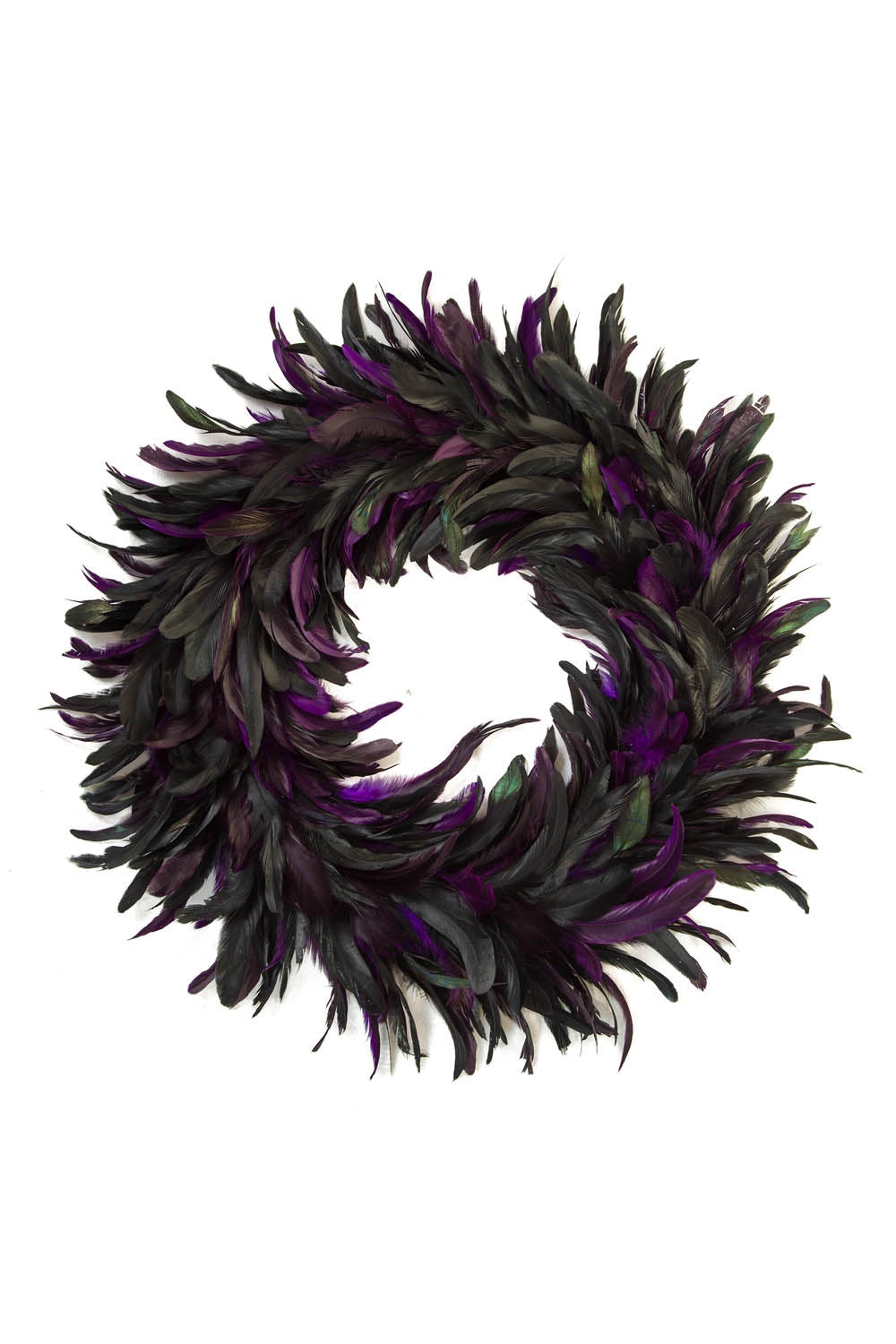 Raven’s Hallow Feather Wreath