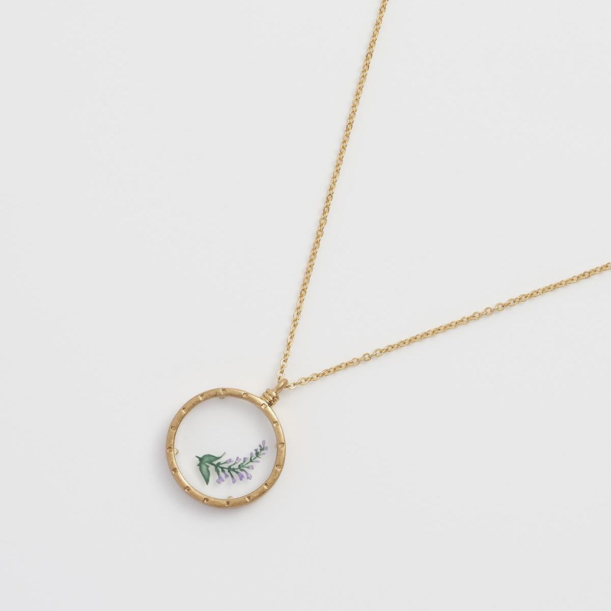Lavender Monocle Necklace