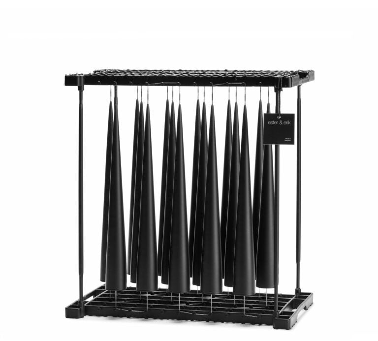 Black Velvet Cone Candle - Ester & Erik