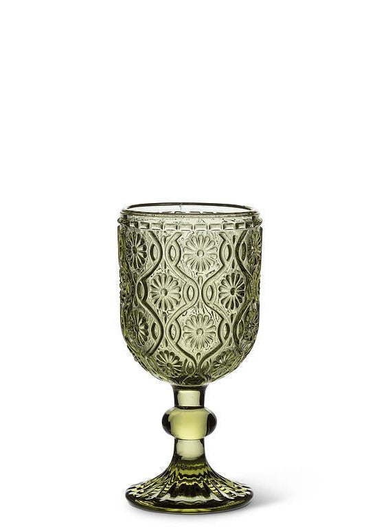 Vintage Green Cordial Glass