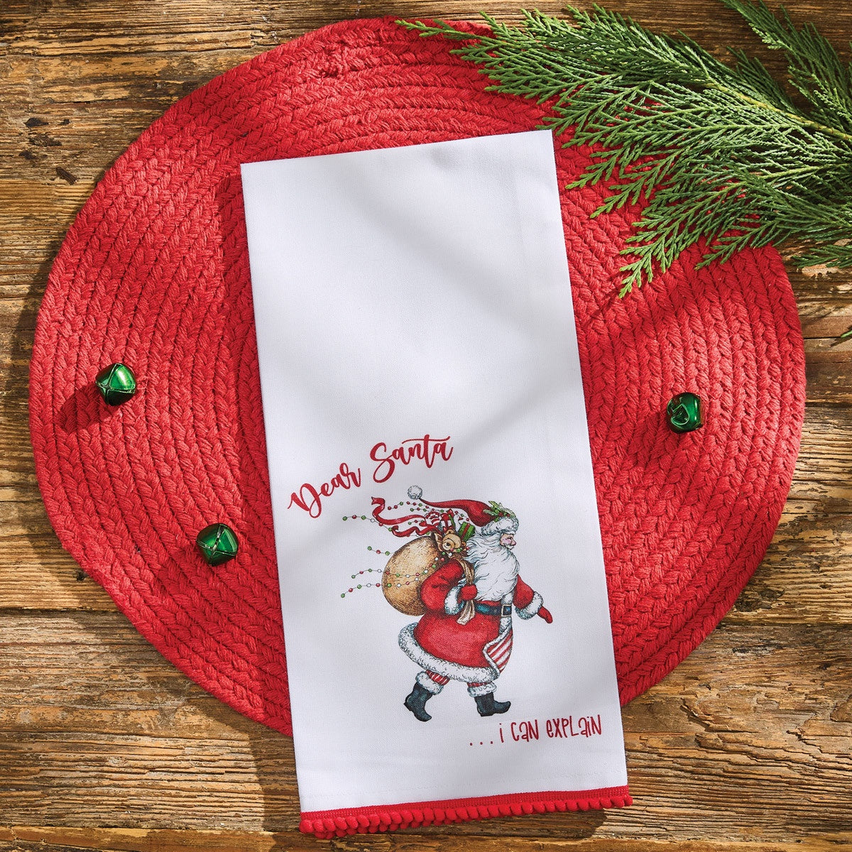 Dear Santa I Can Explain Dishtowel