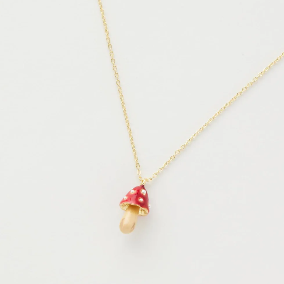 Mushroom Necklace