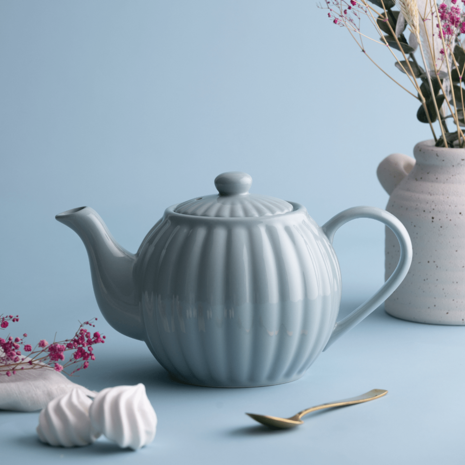 Price & Kensington Duck Egg Blue Teapot