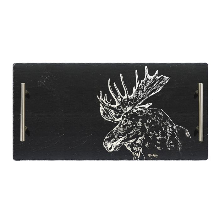 Slate Moose Serving Tray