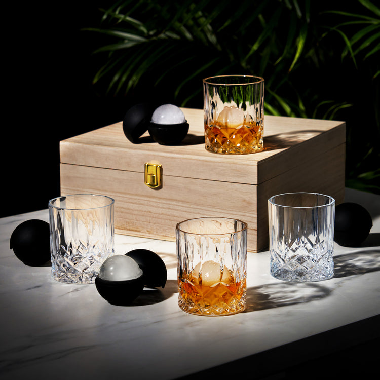 Liquor Glass and Ice Sphere Set