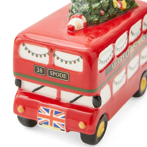 Spode "All Things British" Double Decker Bus Ornament