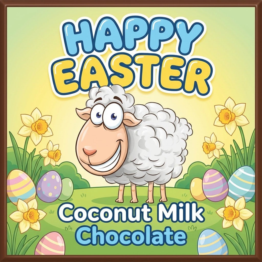 Coconut Milk Chocolate Bar - Sheepish Shaun