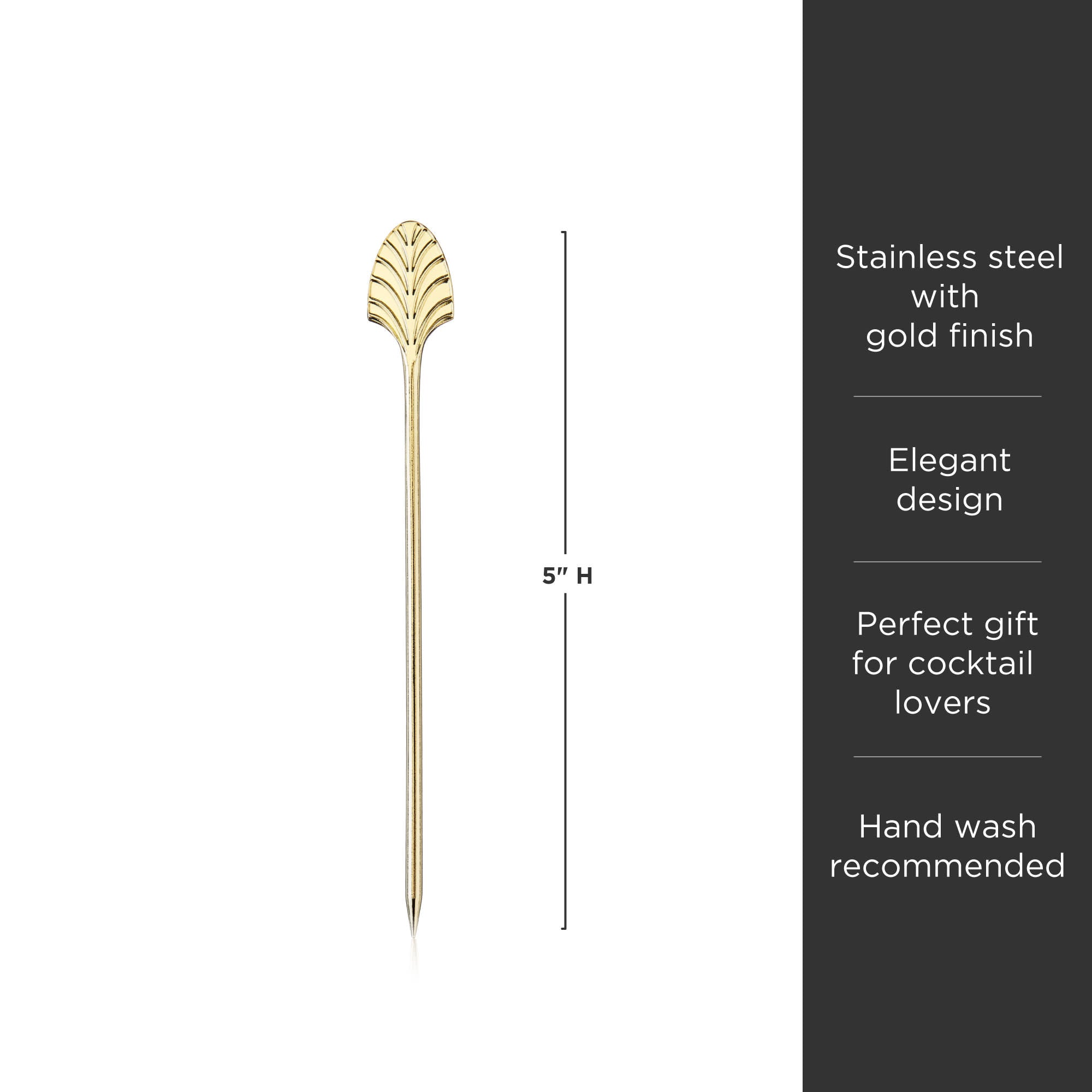 Gold Art Deco Cocktail Picks