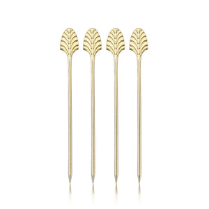 Gold Art Deco Cocktail Picks