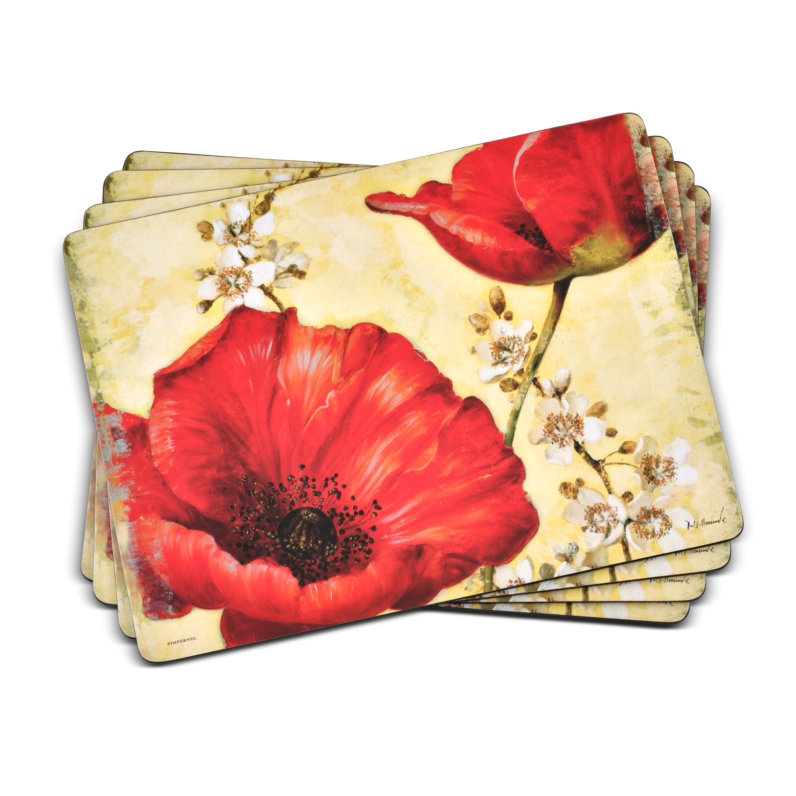 Poppy de Villeneuve Pimpernel Placemats (Set of 4)