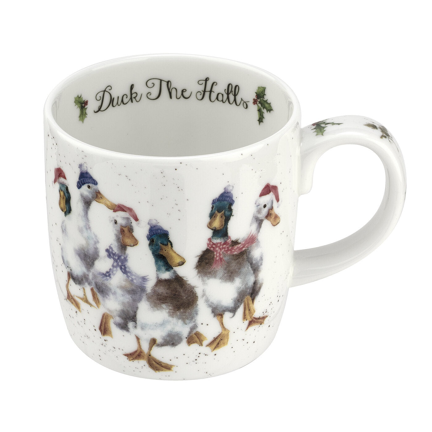 Duck the Halls - 14oz Bone China Mug - Wrendale