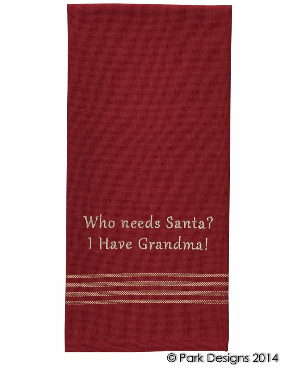 Who needs Santa! I have Grandma Dishtowel