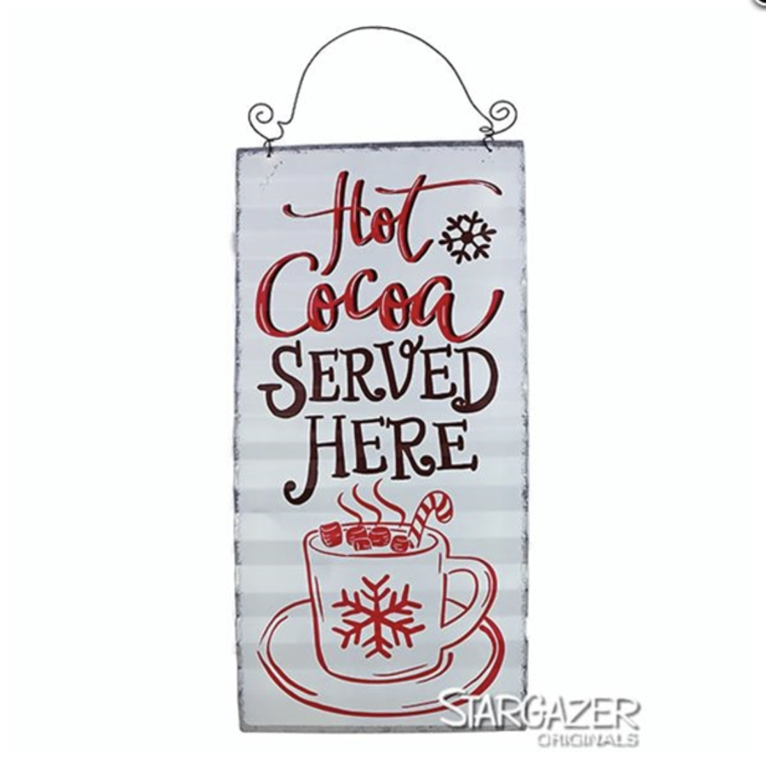 Hot Cocoa Served Here Sign