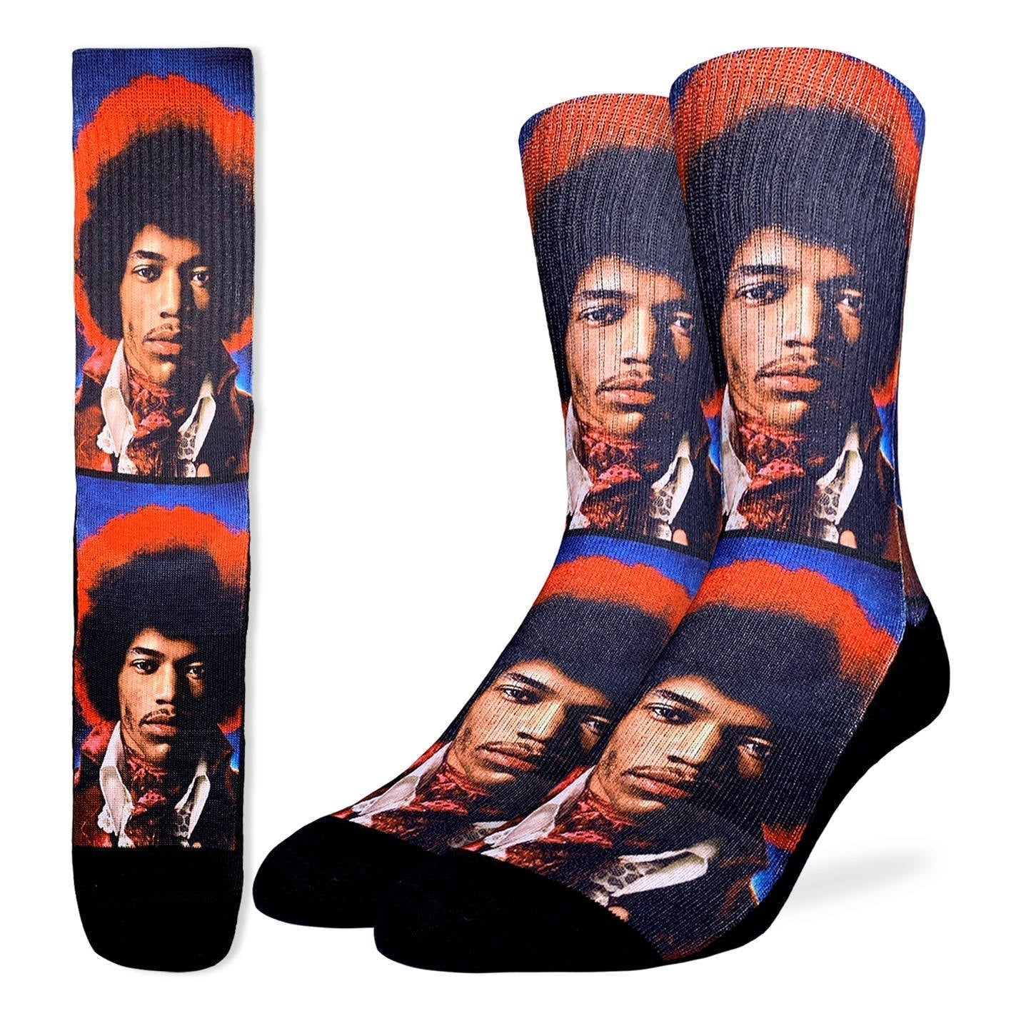 Jimi Hendrix Portrait Socks (Size 8-13)