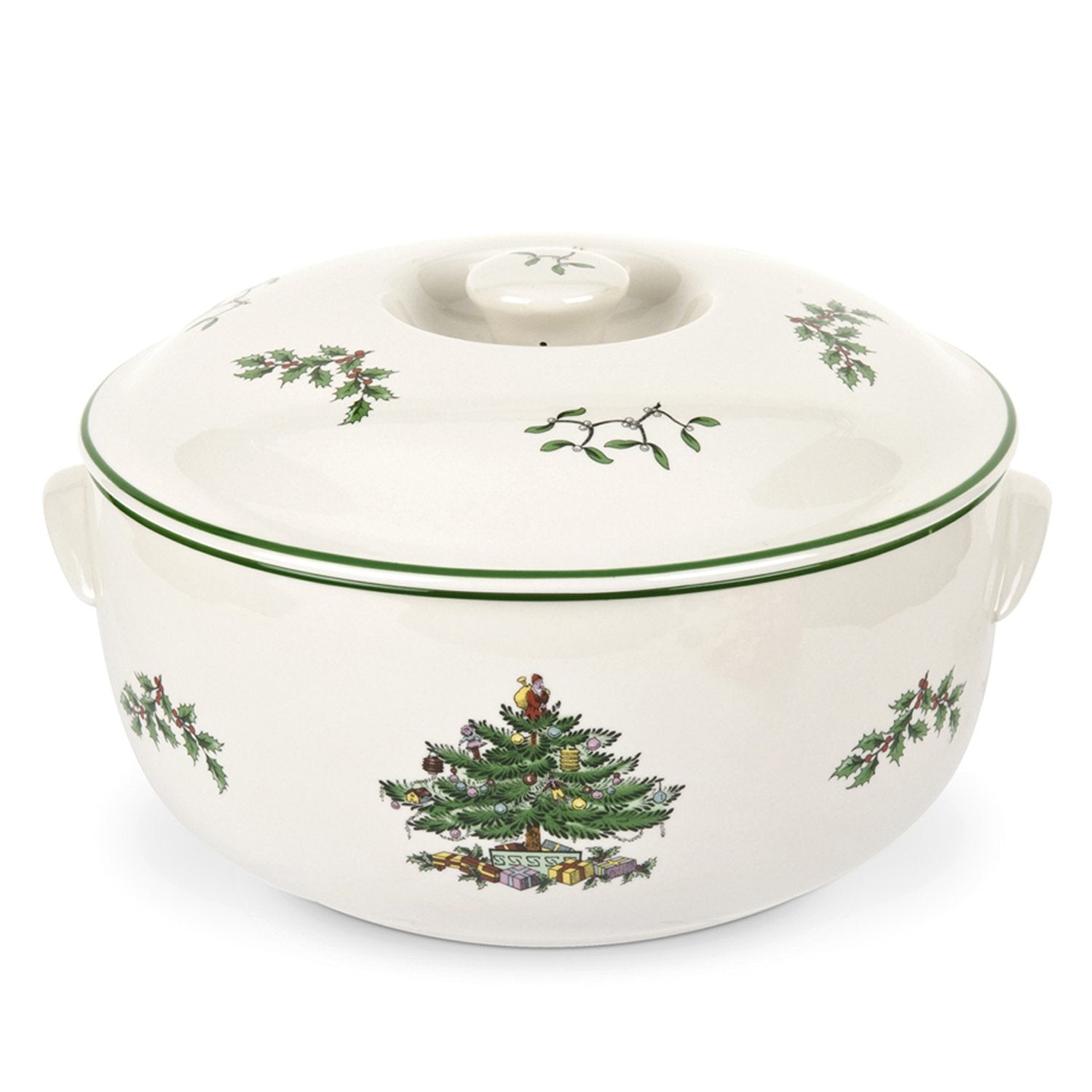 Spode Christmas Tree Covered Casserole Dish