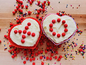 Heart-Shaped Silicone Muffin Cups