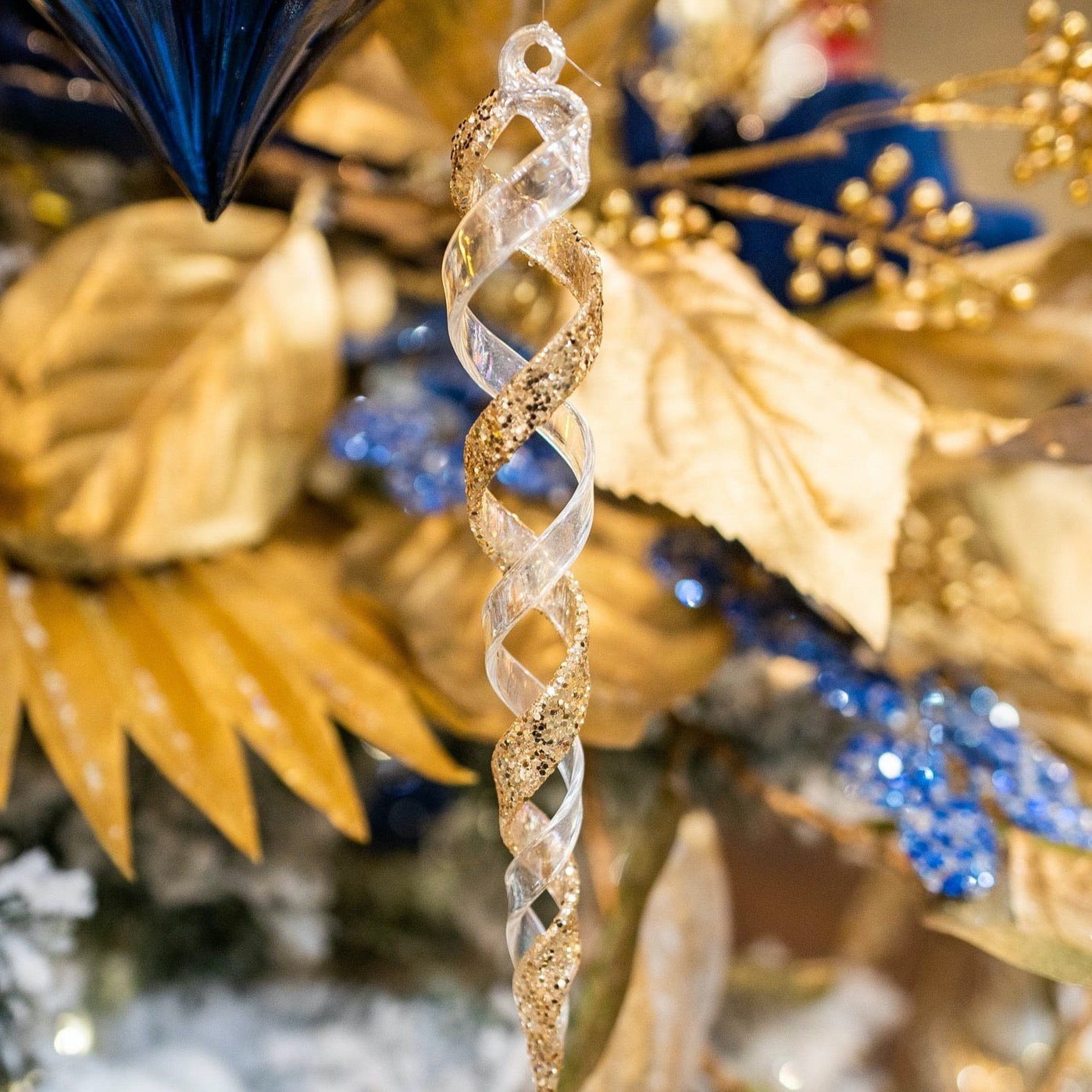 Sparkling Twist Icicle Ornament