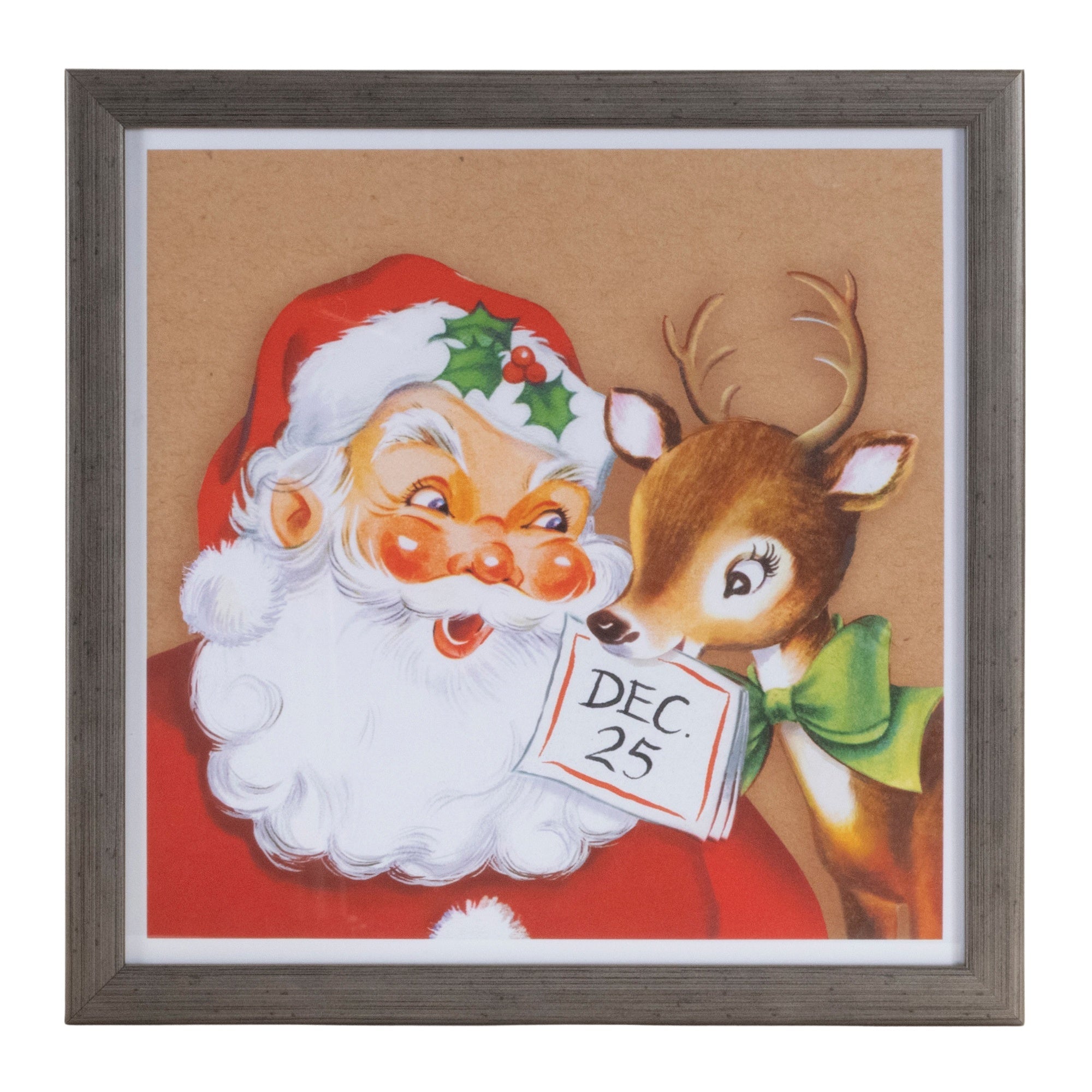 Santa on Christmas Eve Print