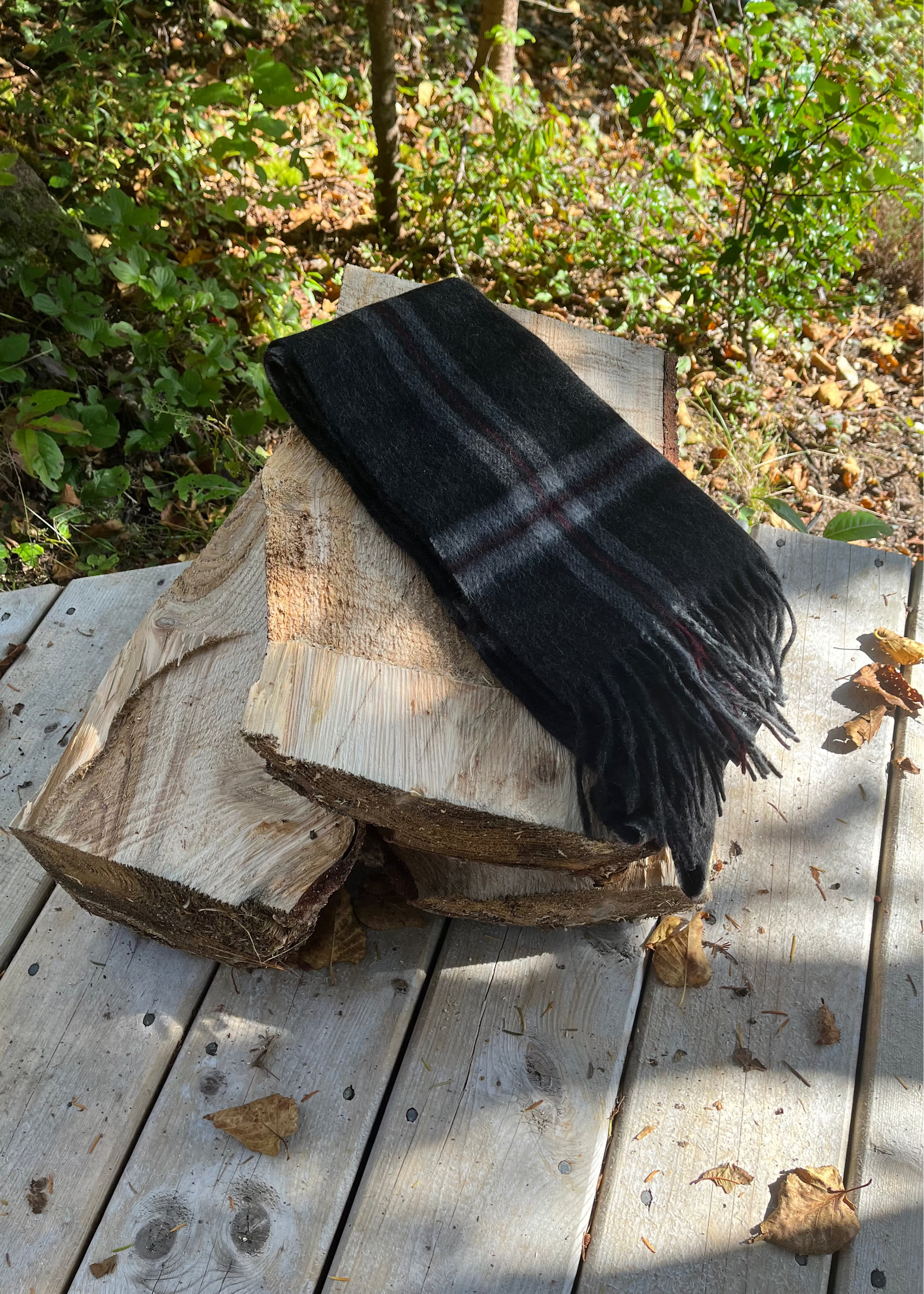 Thompson Charcoal Lambswool Scarf