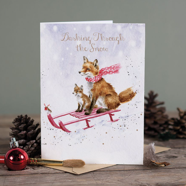 "The Sleigh Ride" - Wrendale Occasion Card