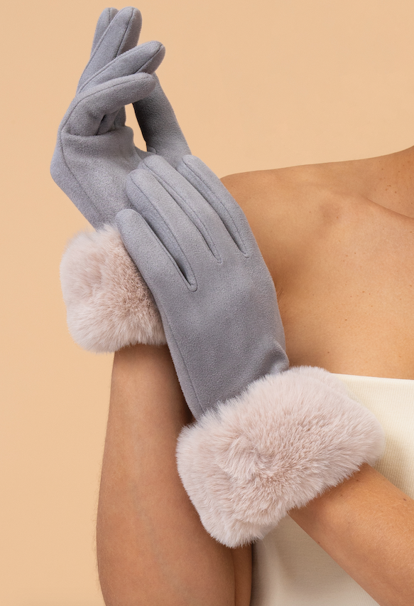 Bettina Gloves - Mist/Vanilla