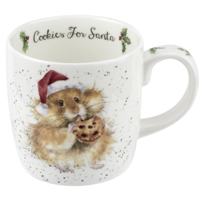 Cookies For Santa - 14oz Bone China Mug - Wrendale