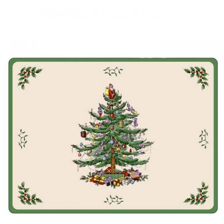 Spode Victorian Christmas Tree Placemats (s/4)