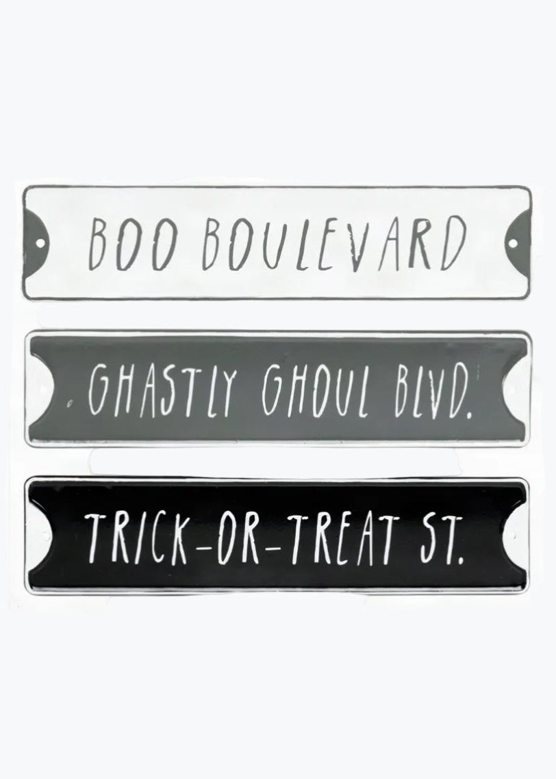 Ghoulish Street Signs