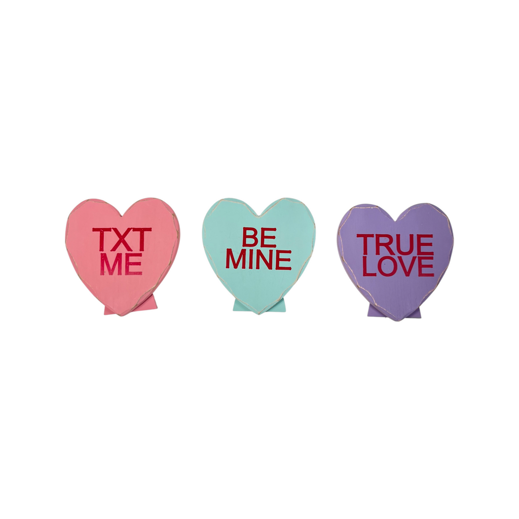 Conversations Hearts Stand
