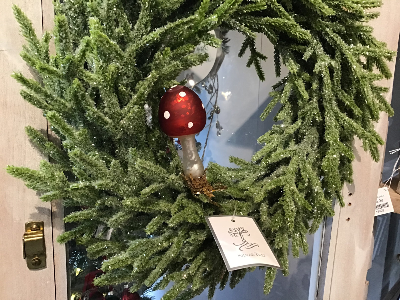 Vintage Glass Toadstool Ornament