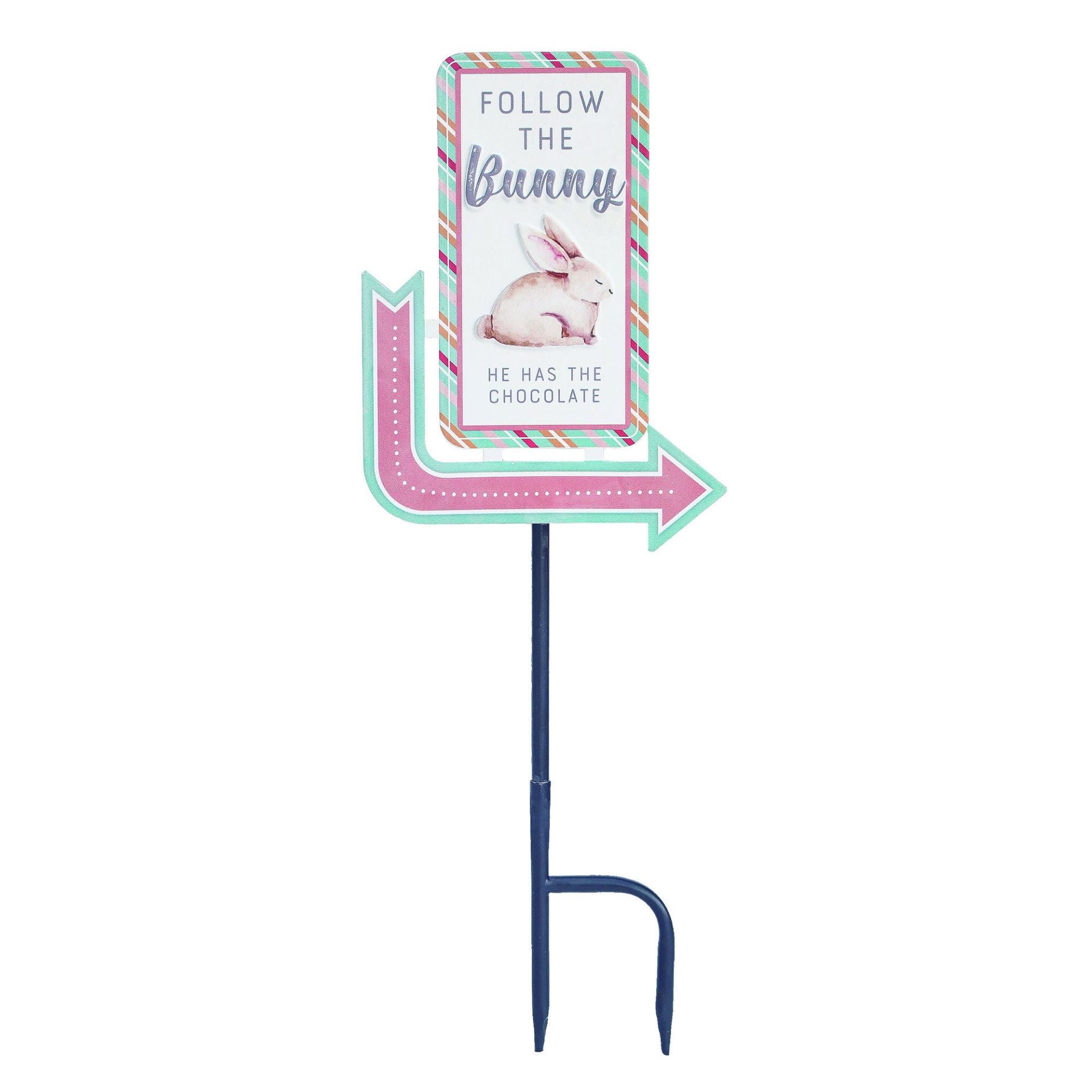 "Follow the Bunny" Sign