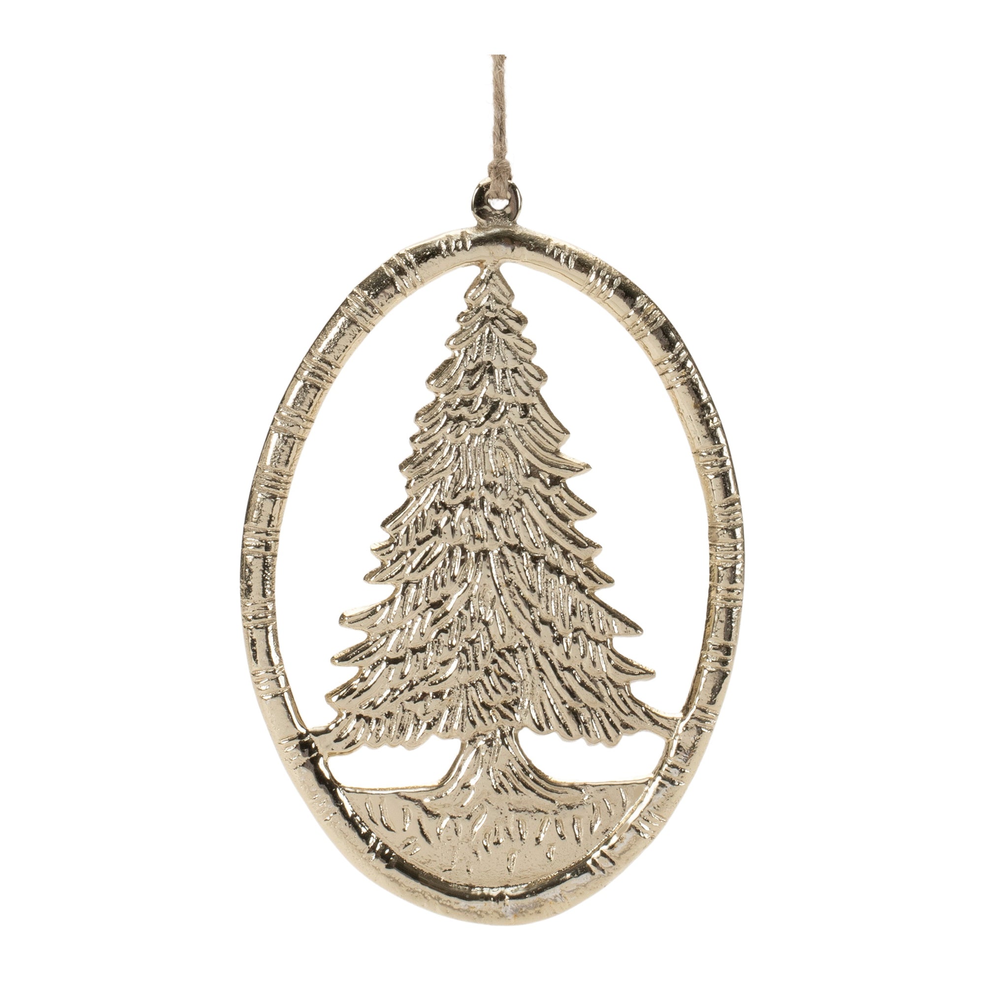 Cast Aluminum Tree Ornament