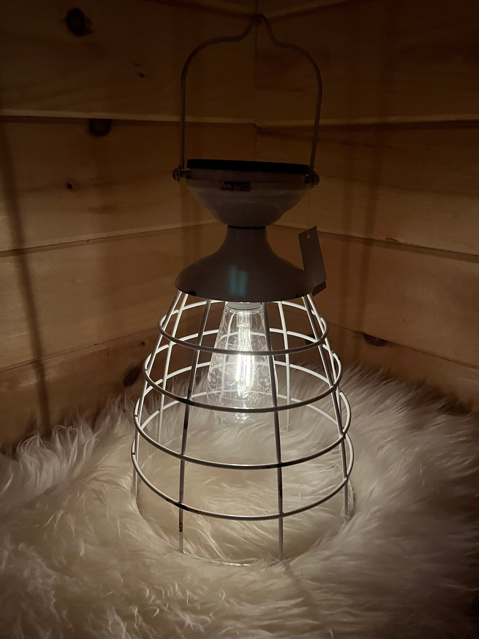 White Solar Lantern