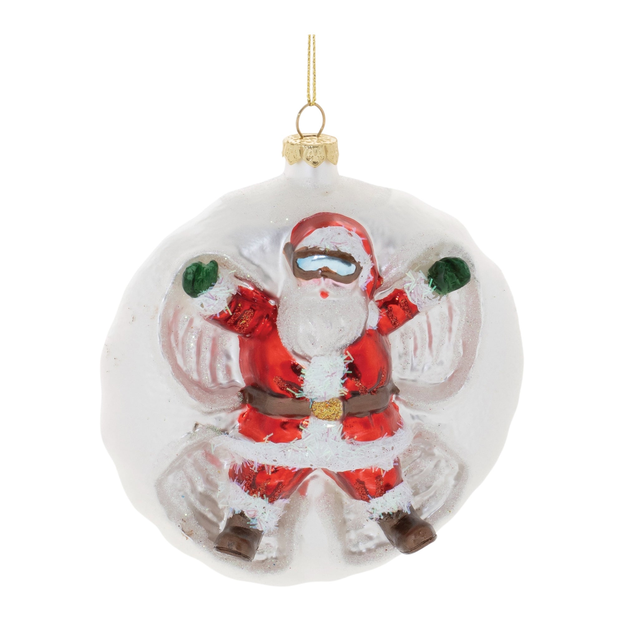 Santa Snow Angel Ornament