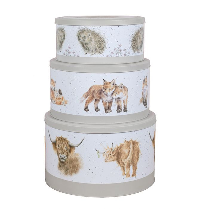 Cake Tin Nest - Cow, Fox, Hedgehog