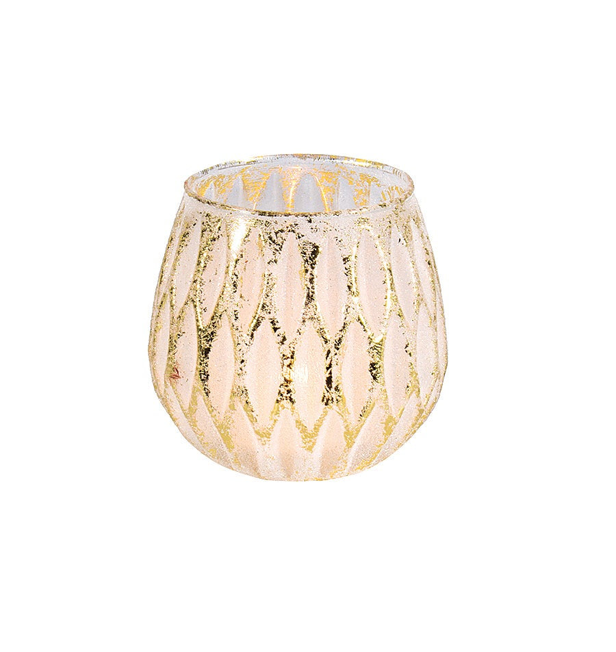Gold Sugared Tea Lite Holder