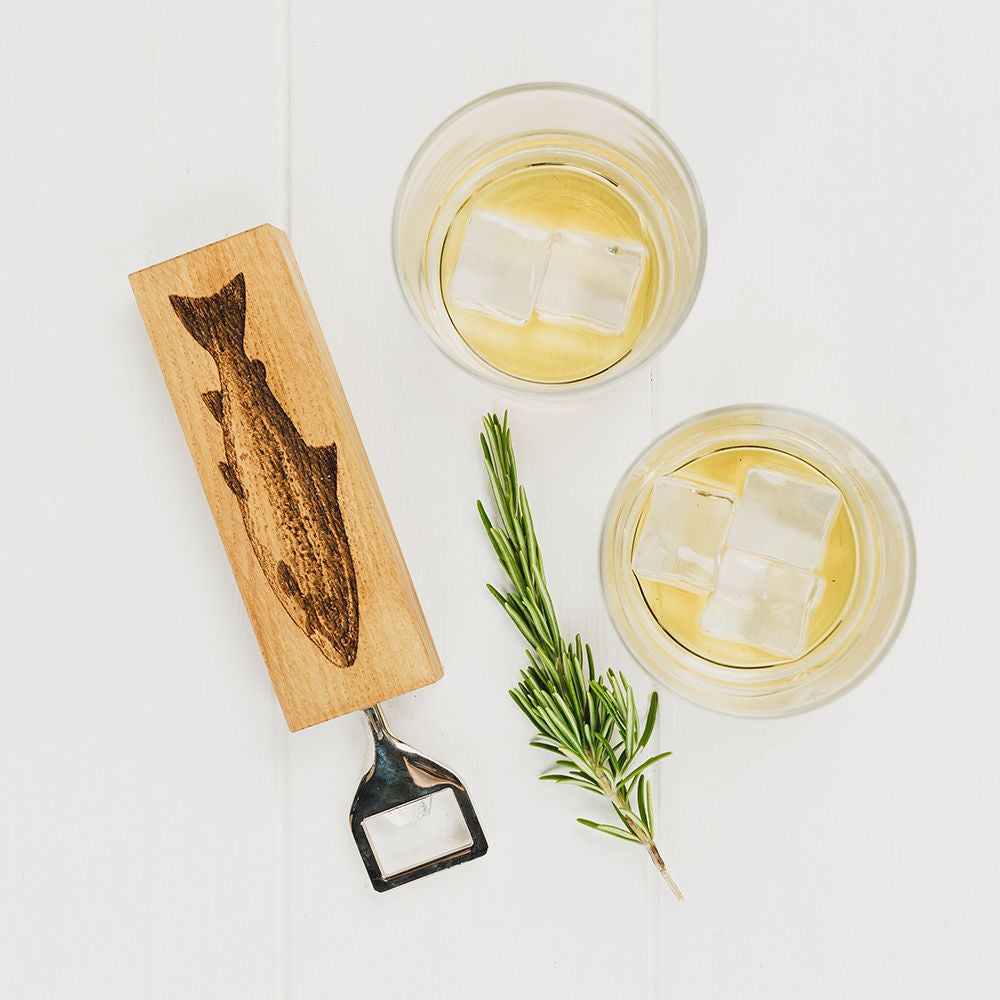 Oak Bottle Opener - Salmon