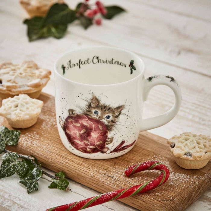 Purrfect Christmas - 11oz  Bone China Mug - Wrendale