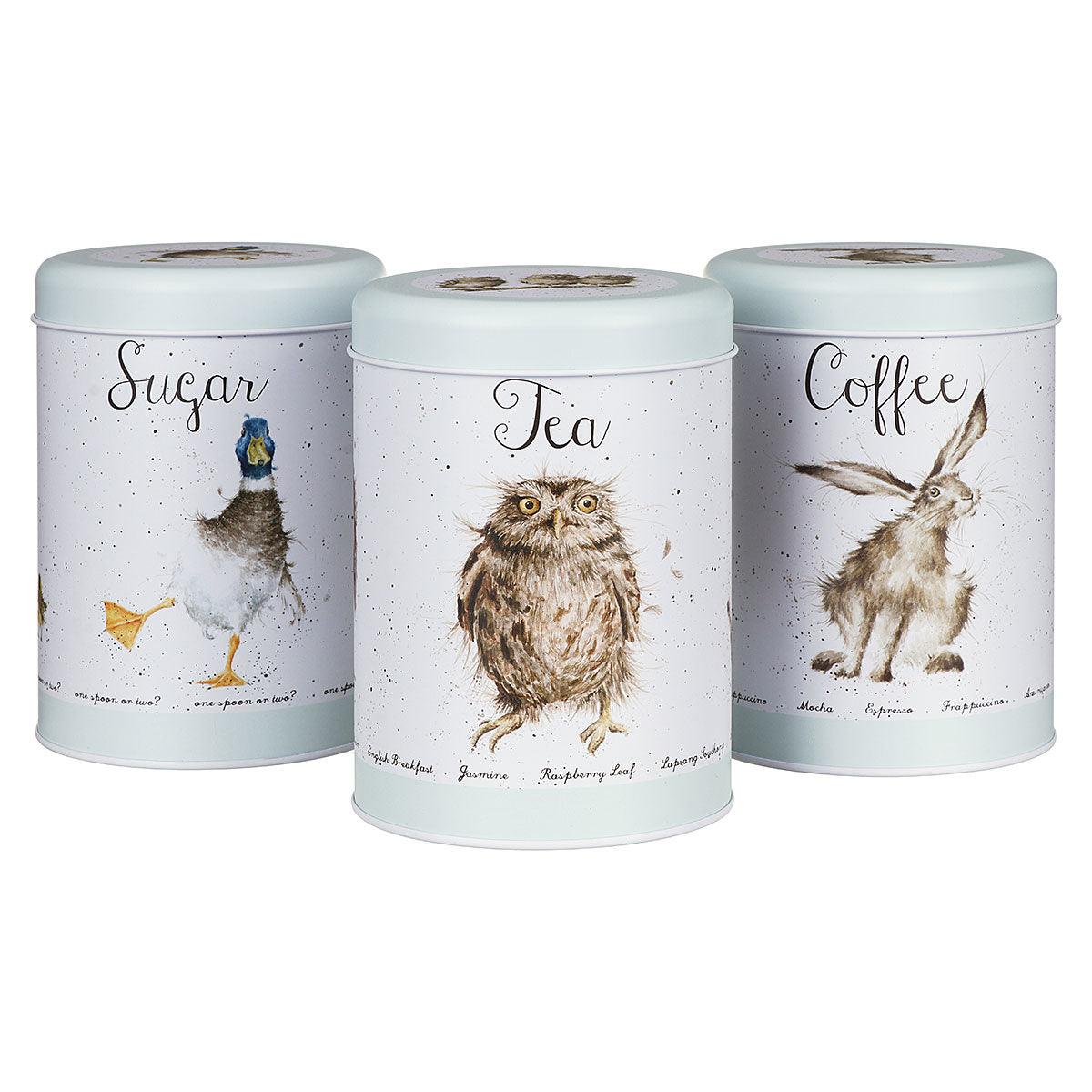 Wrendale Tea, Coffee, & Sugar Canister Set